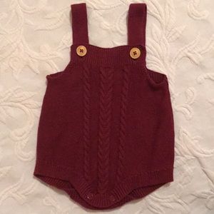 Burgundy Lightweight Knit Onsie